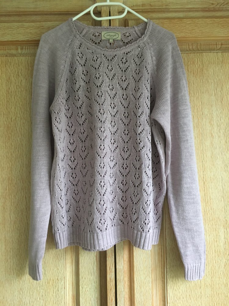 schöner Strickpullover von Sorgenfri Sylt Gr. XL rosa