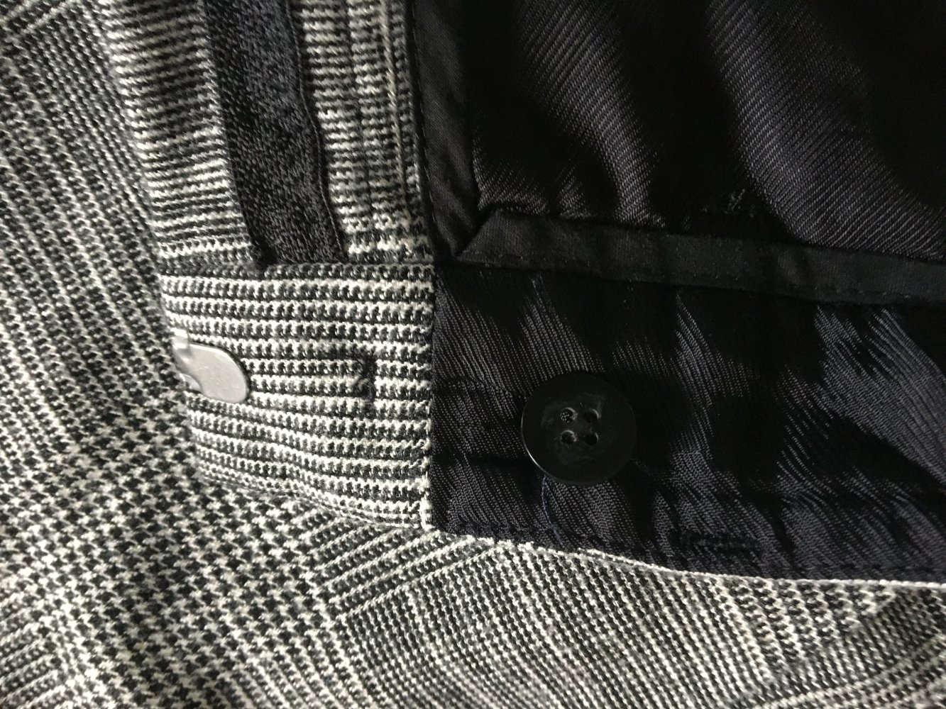 SET Stoffhose schwarz weiß Gr. 34