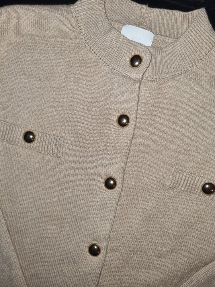 H&M Damen Strickjacke Cardigan Pullover Camel M 38 