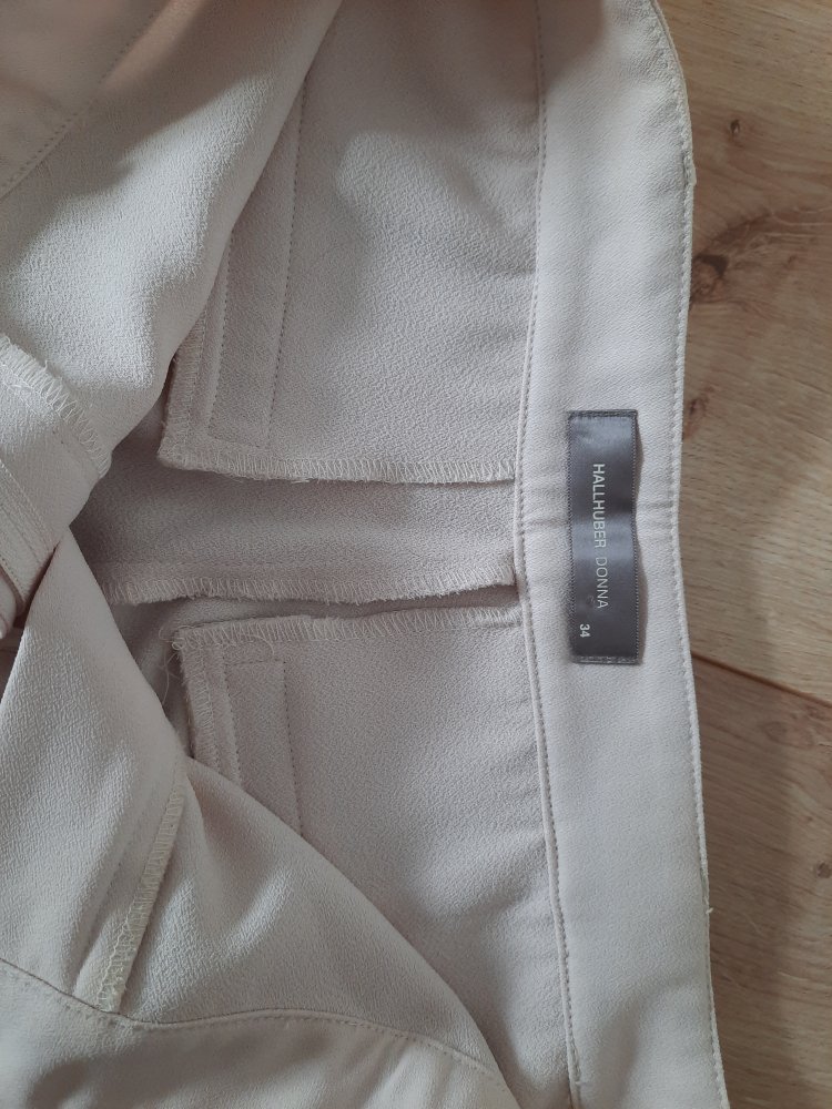 Neu Hallhuber Marlene Hose weites Bein Business Büro Bundfalten elegant Gr 34 Bügelfaltenhose