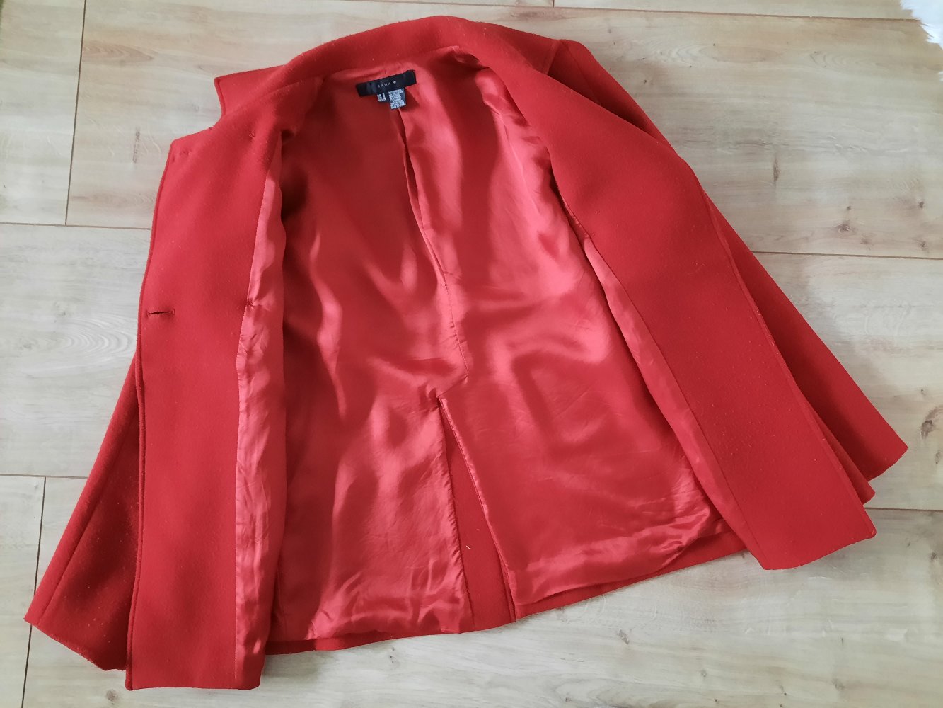 Zara Damen Kurzmantel Herbst/Winter Jacke ausfallender weiter Schnitt Gr S 36 