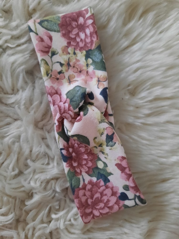 Neu handmade Mädchen Pumphose Blütentraum & Bandeau Stirnband 98/104