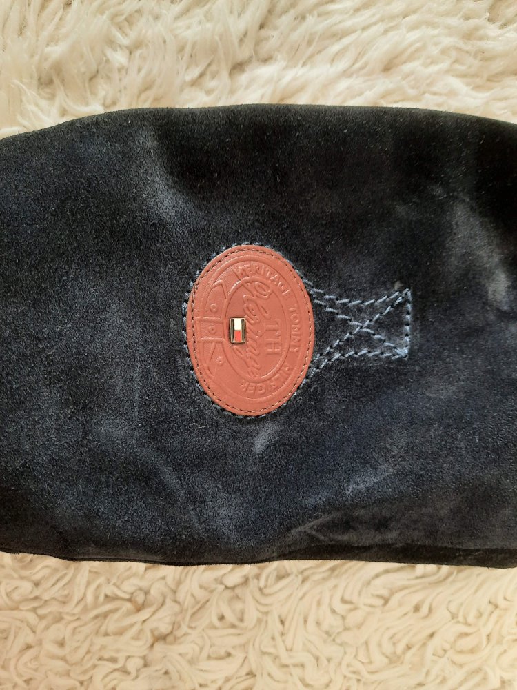 wie neu Tommy Hilfiger Damen Stiefel Wildleder weich Boots Reiter Look Gr 37