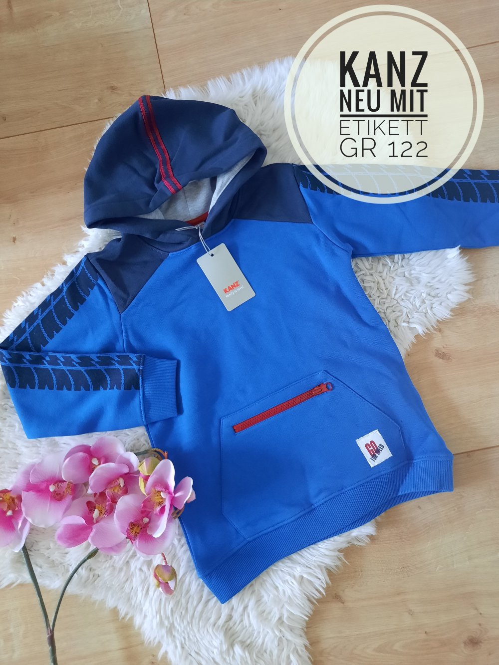 NEU mit Etikett Kanz Hoodie Kapuzenpullover Sweater Gr 122