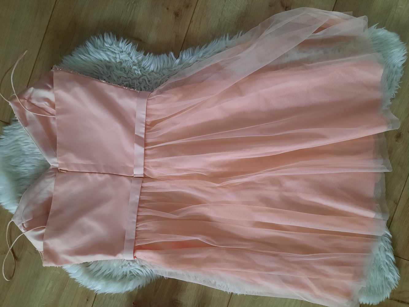 Laona Abendkleid Ballkleid Träger Hochzeit Party Event Gr 38 apricot rosé