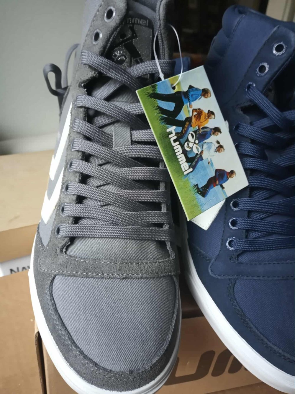 Sneaker Hummel Slimmer Stadil High in grau, blau und schwarz NEU! VB!