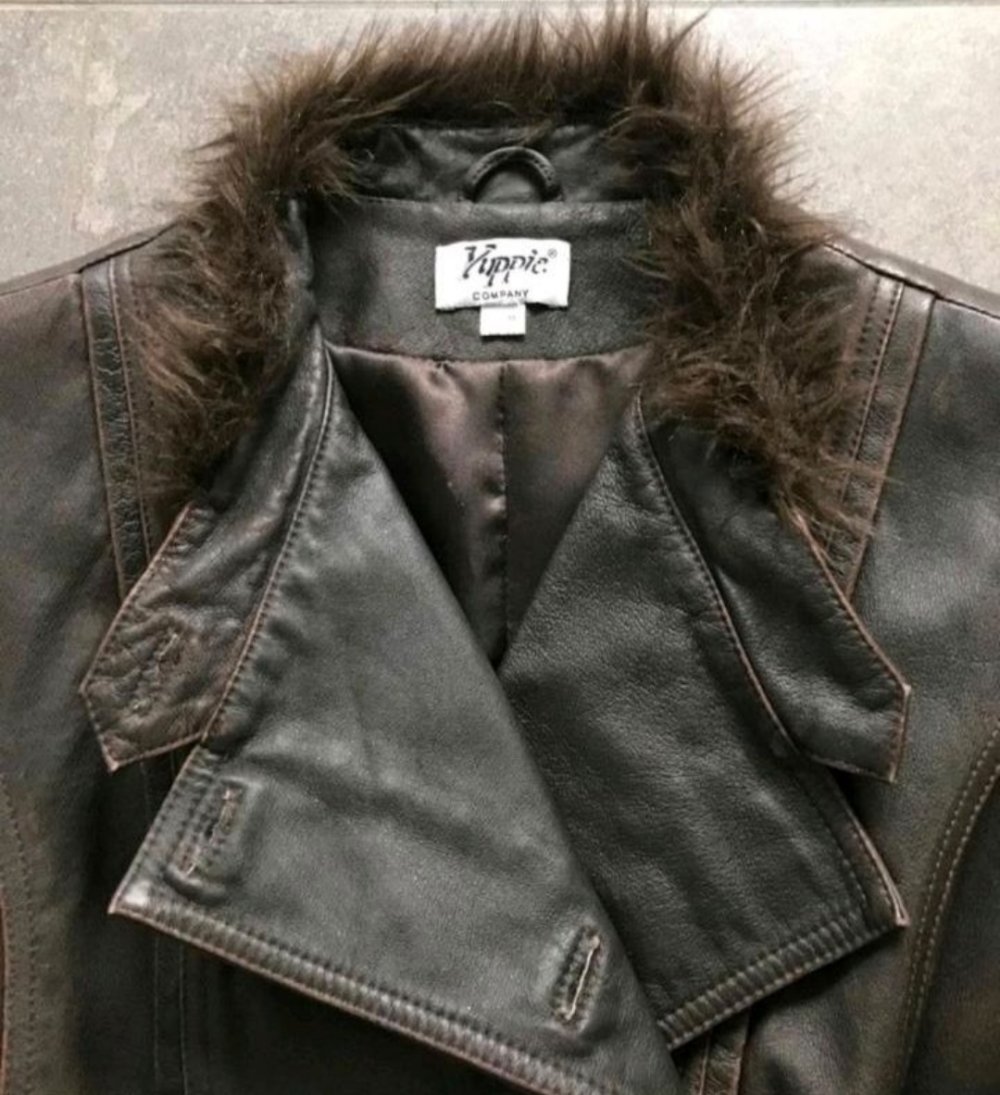 Military Ledermantel Echtleder