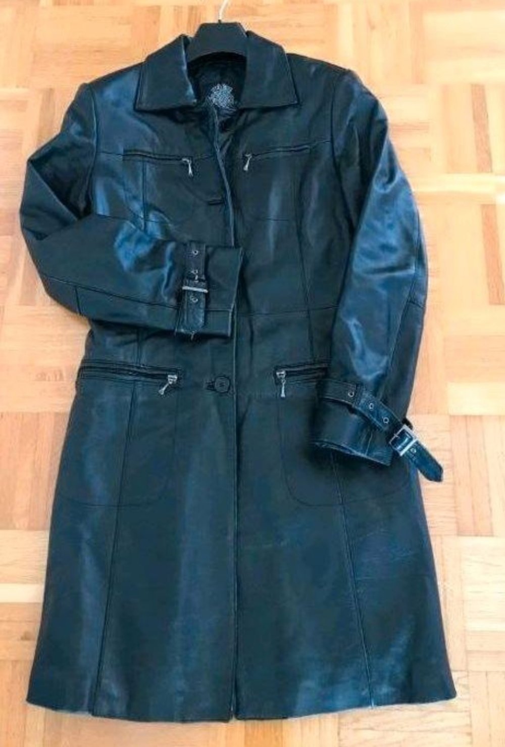 Kurzer Ledermantel Echtleder