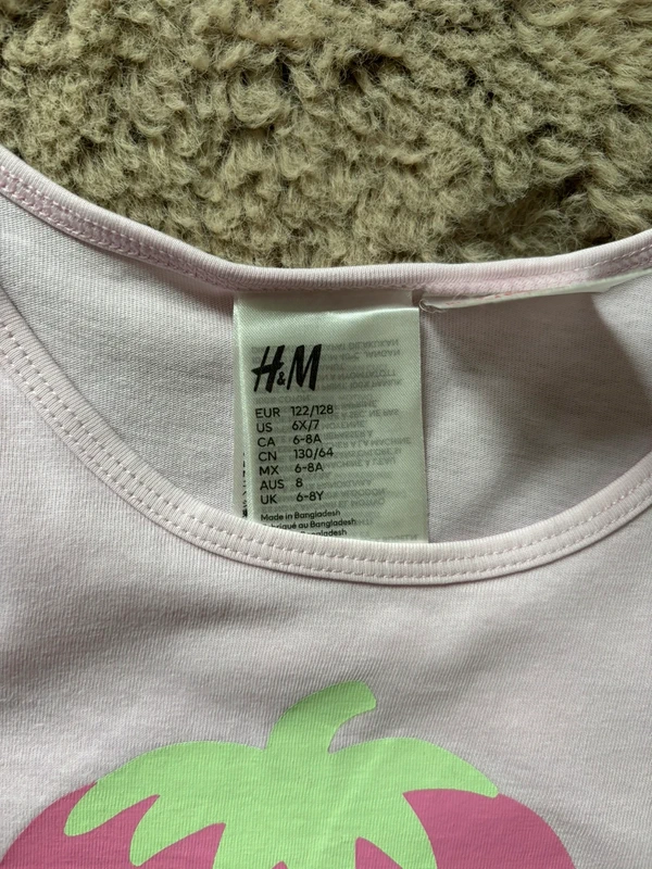 H&M Mädchen Kinder Sommer Schlafanzug Pyjama Gr.122/128 cm