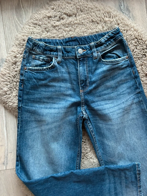H&M Baggy Bootcut Leg Jeans Hose Mädchen Kinder Gr. 152 cm