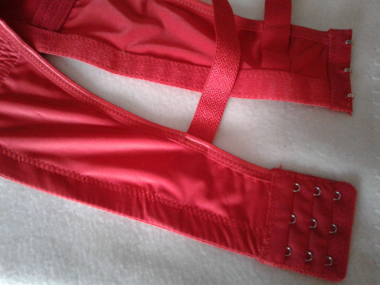 Push Up BH ohne Bügel 95/C rot / leopard neu ungetragen