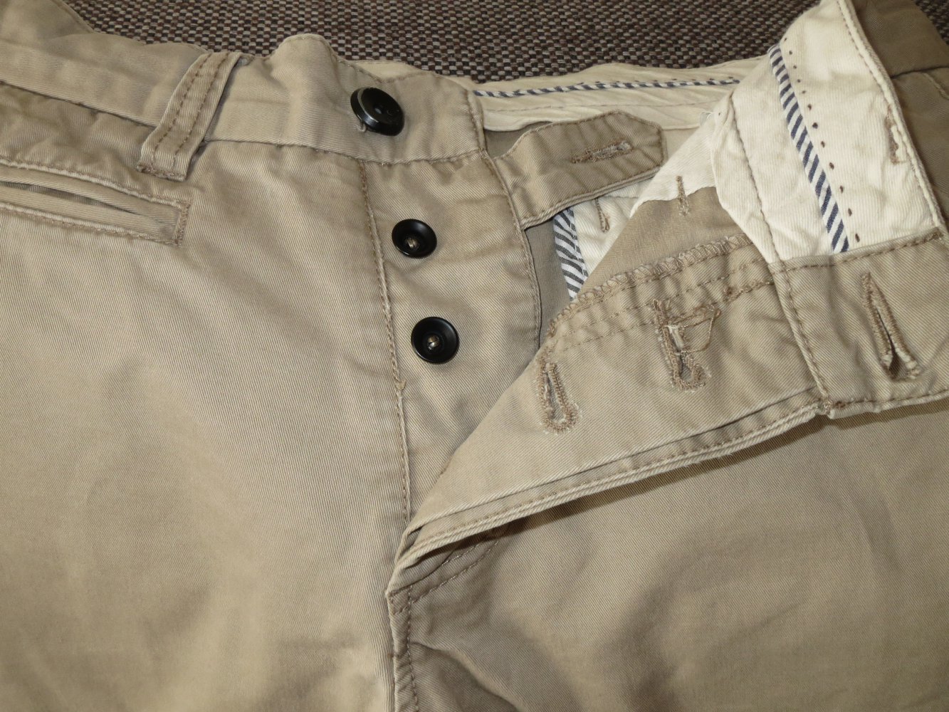 Hose, Chinohose, Gr.31/32, beige
