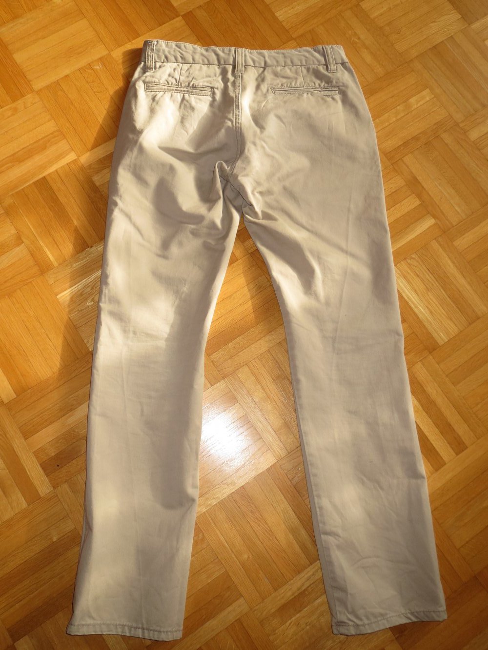 Hose, Chinohose, Gr.31/32, beige