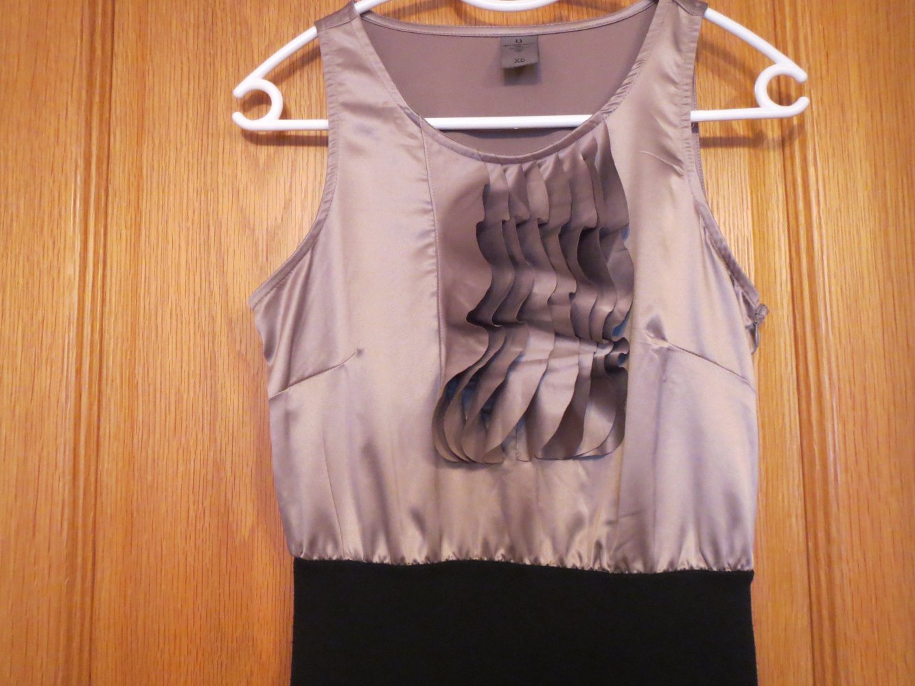 Kleid, Gr.XS, schwarz-beige