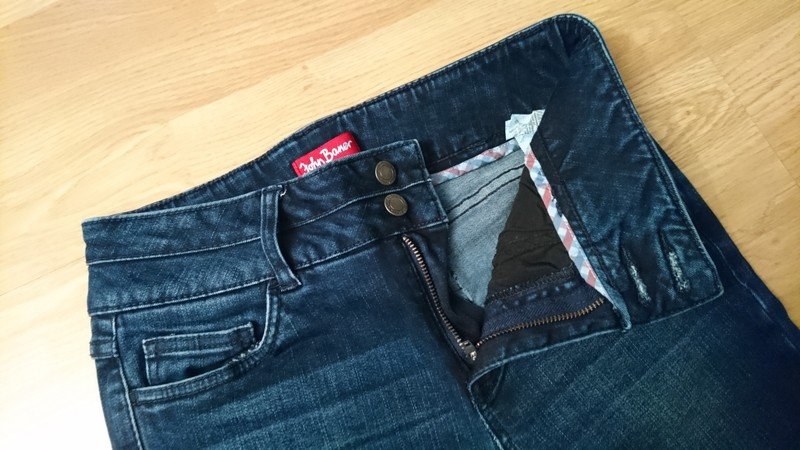 Röhren Jeans | Gr. S 36 | dunkelblau | John Baner