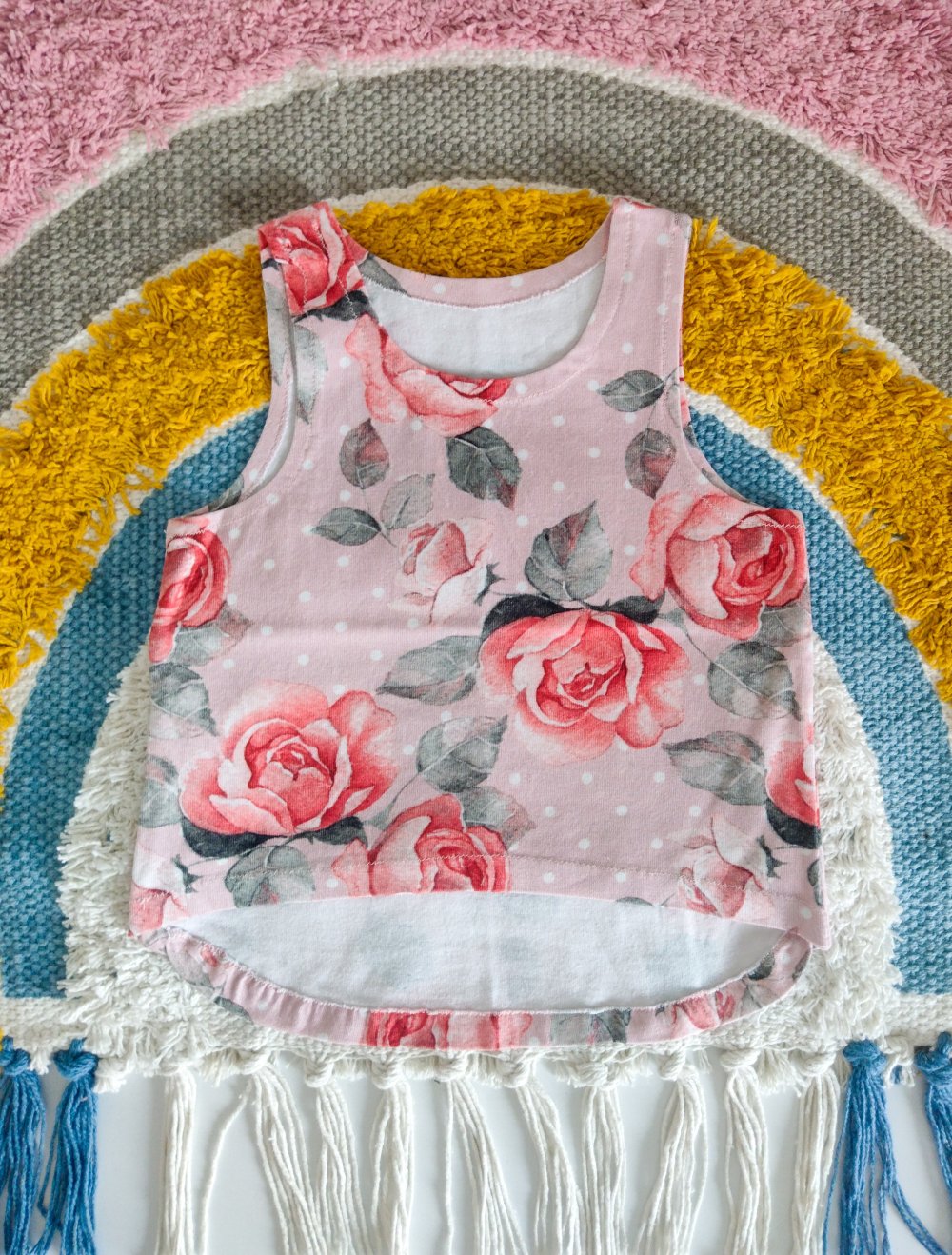 Top ° Shirt ° Rosen ° Sommer ° Punkte ° Baby ° 62