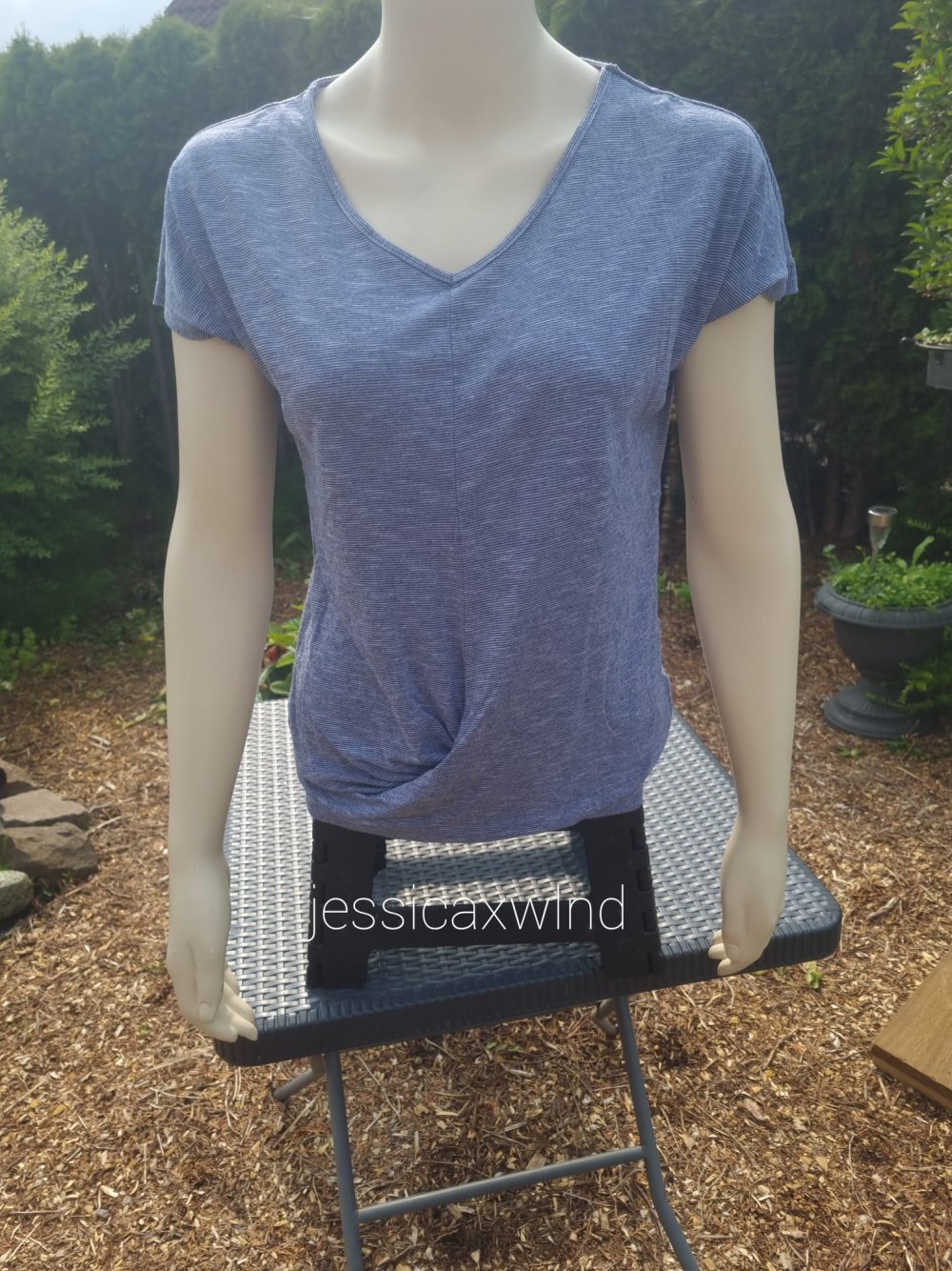 Wickeloptik T-Shirt Basic Schlicht