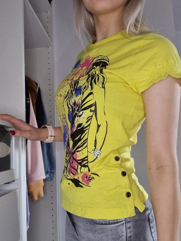 Print T-Shirt Oberteil Shirt