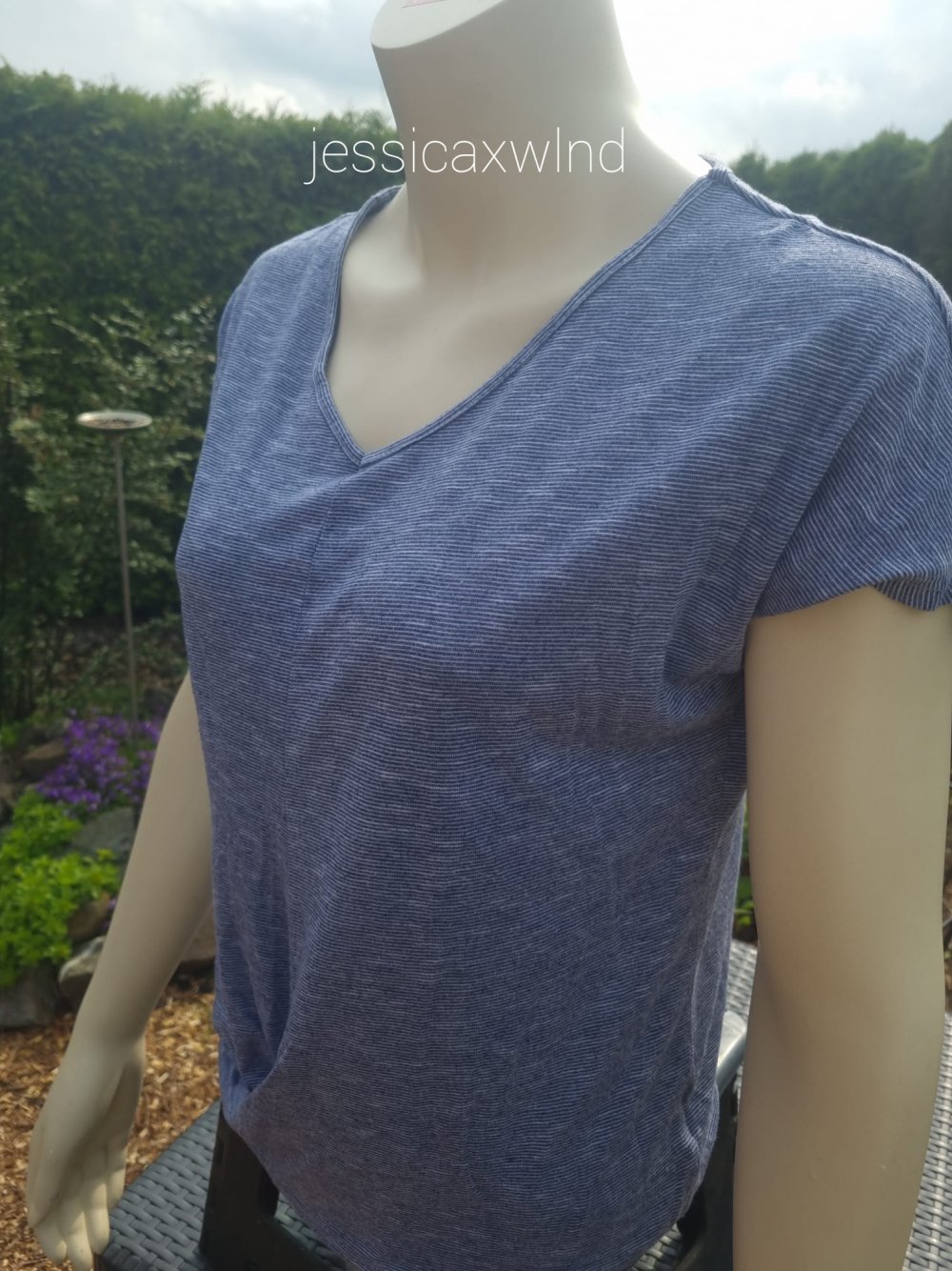 Wickeloptik T-Shirt Basic Schlicht