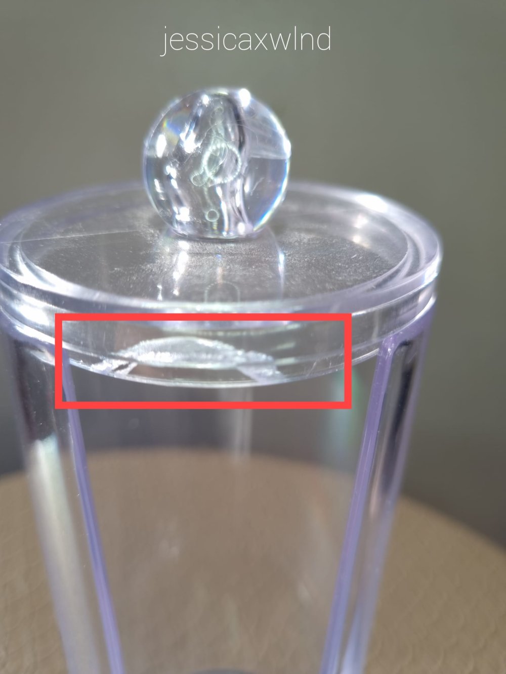 Wattepadbox Behälter Kosmetikbehälter