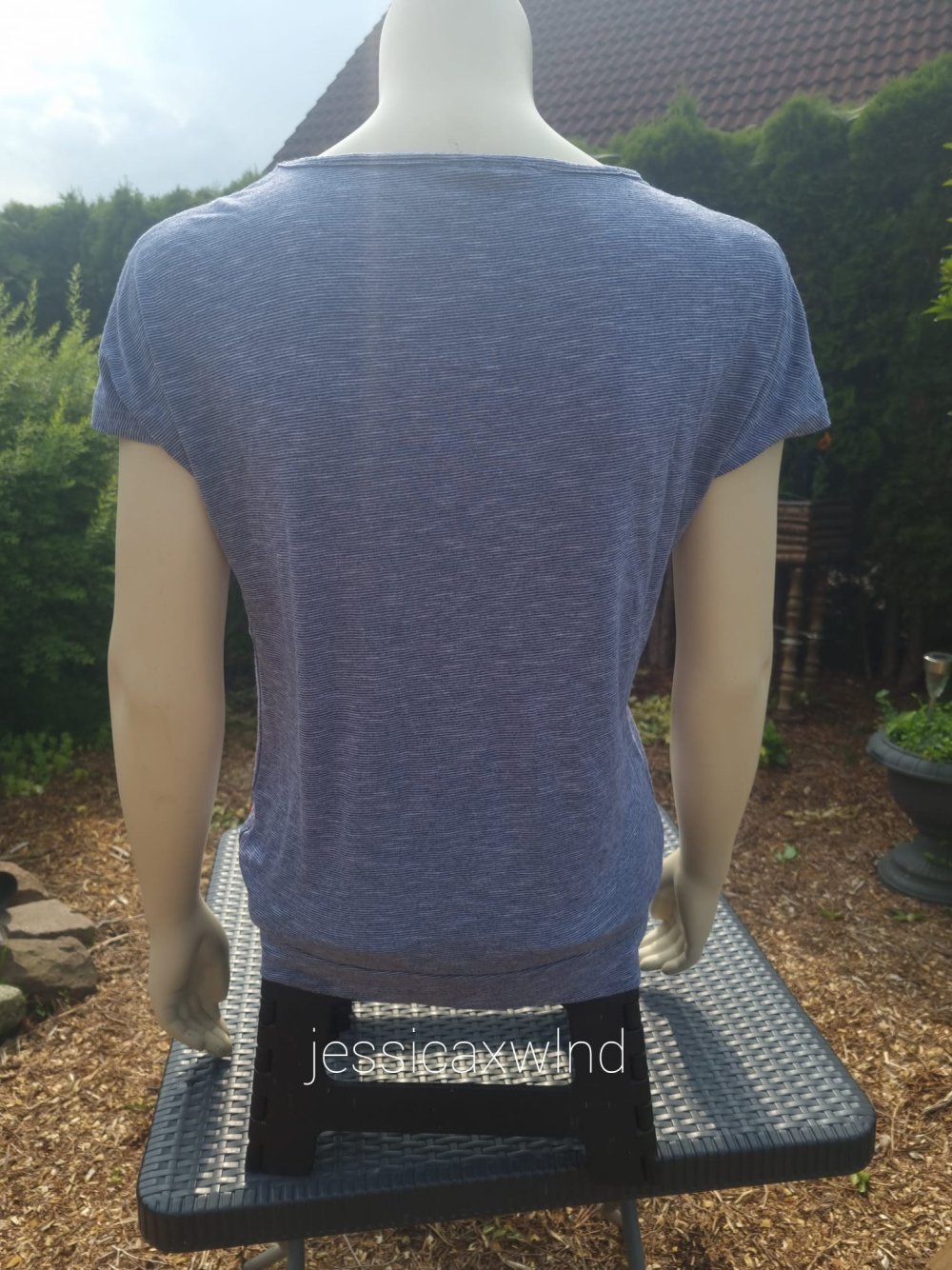 Wickeloptik T-Shirt Basic Schlicht