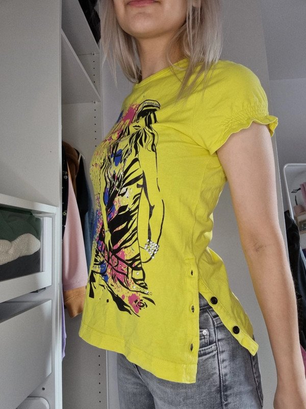 Print T-Shirt Oberteil Shirt