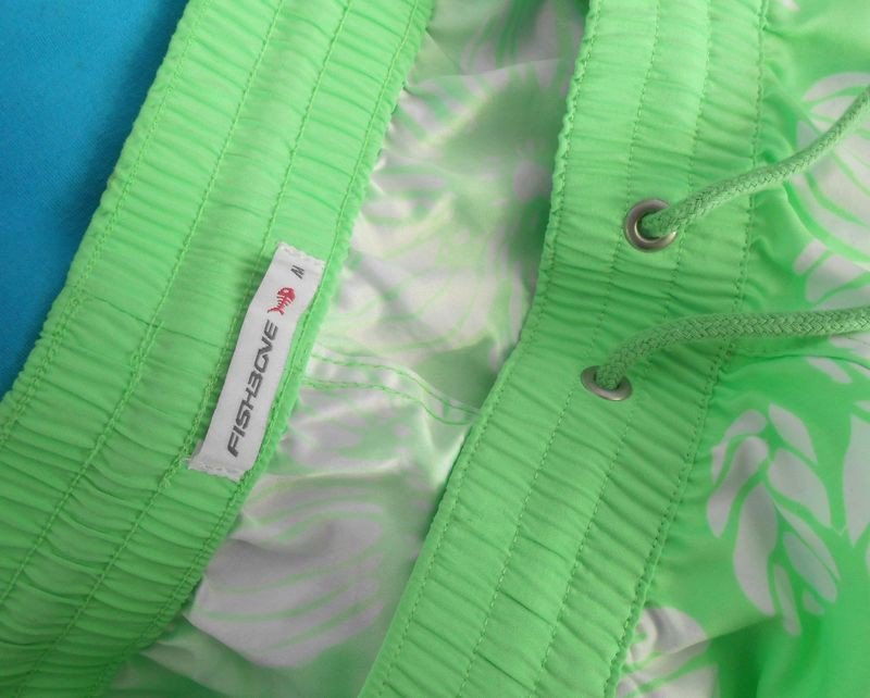 Süße rare Fishbone New Yorker Surfer Hotpants 38 Badehose Flower Neon Beach 29,5 cm