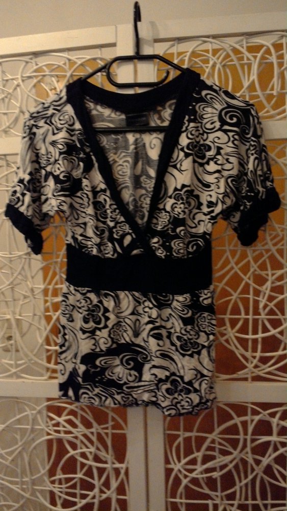 T-Shirt schwarz-weiß