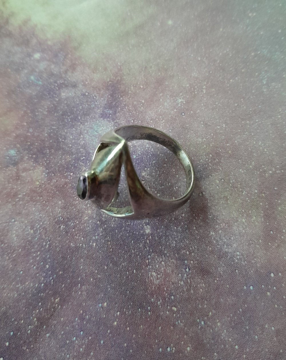 Schöner, echtsilberner Vintage Ring mit Amethyst