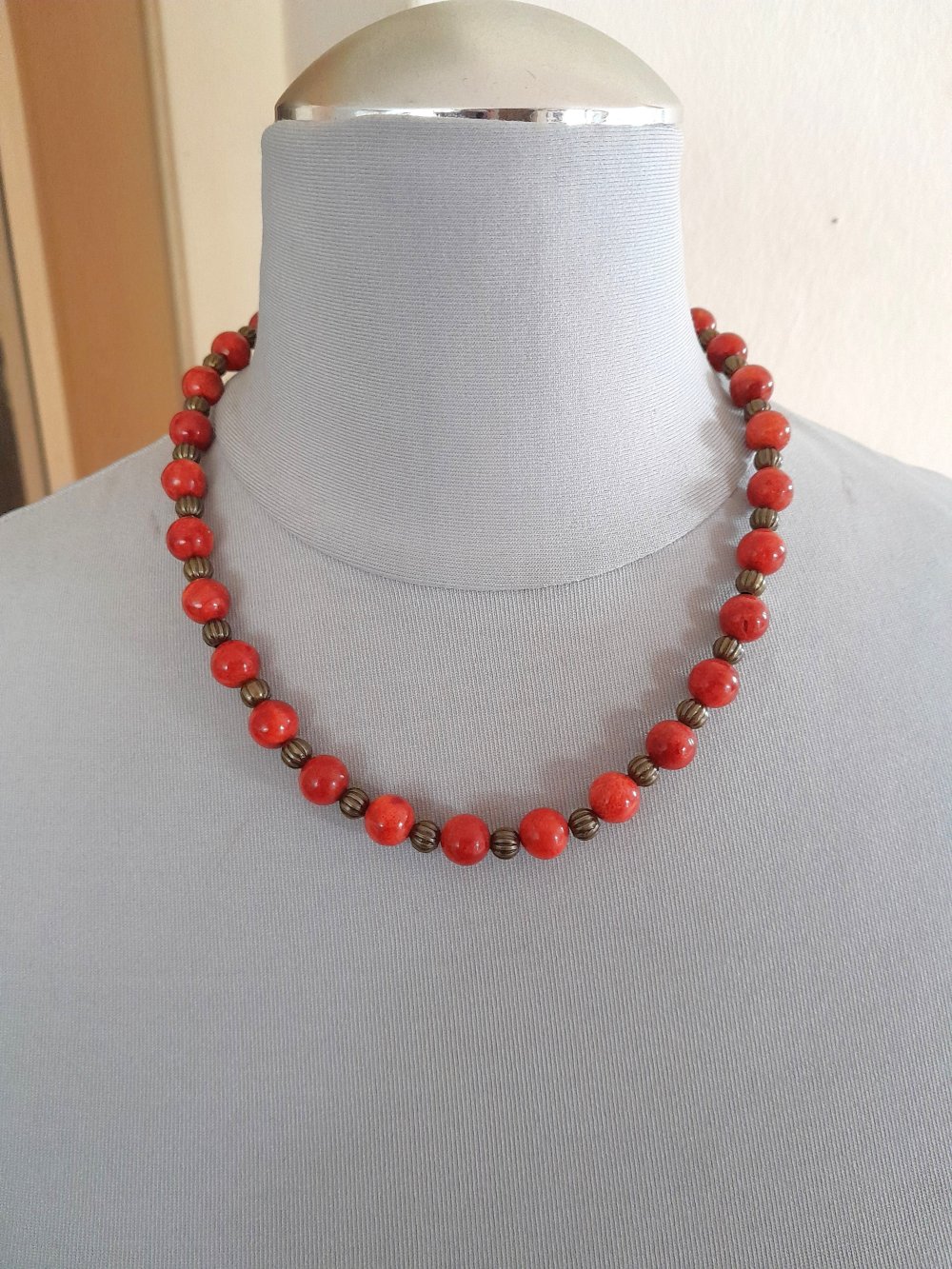 Wunderschönes, einzigartiges Vintage Collier mit Koralle