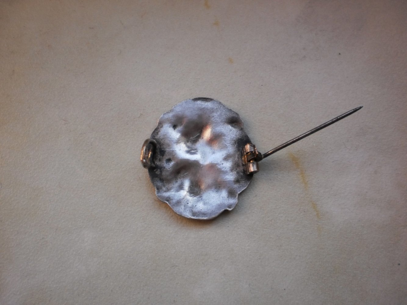 Antike Silberbrosche Brosche Frau Jugendstil Vintage Art Noveau Edeldame