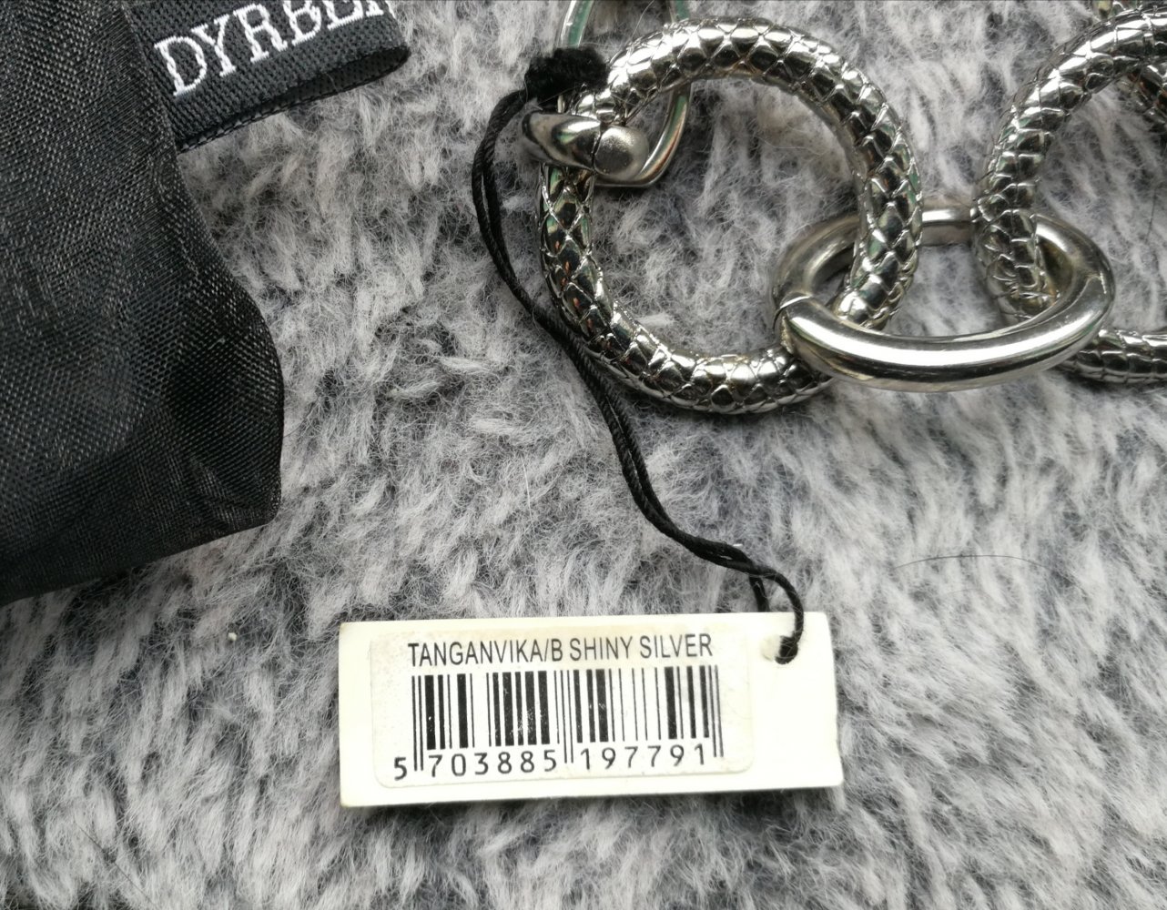 Dyrberg/Kern Tanganvika Shiny Silver Kettenarmband! Neu! Mit Zertifikat! Designerschmuck