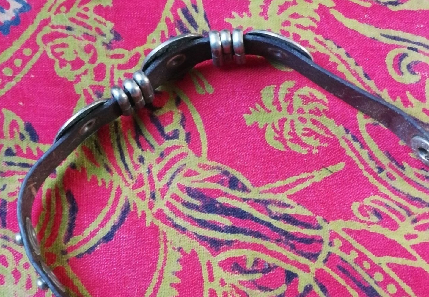 Armband Lederband 80er Metal Cowboy Country Rockchick Jingles True Vintage Retro