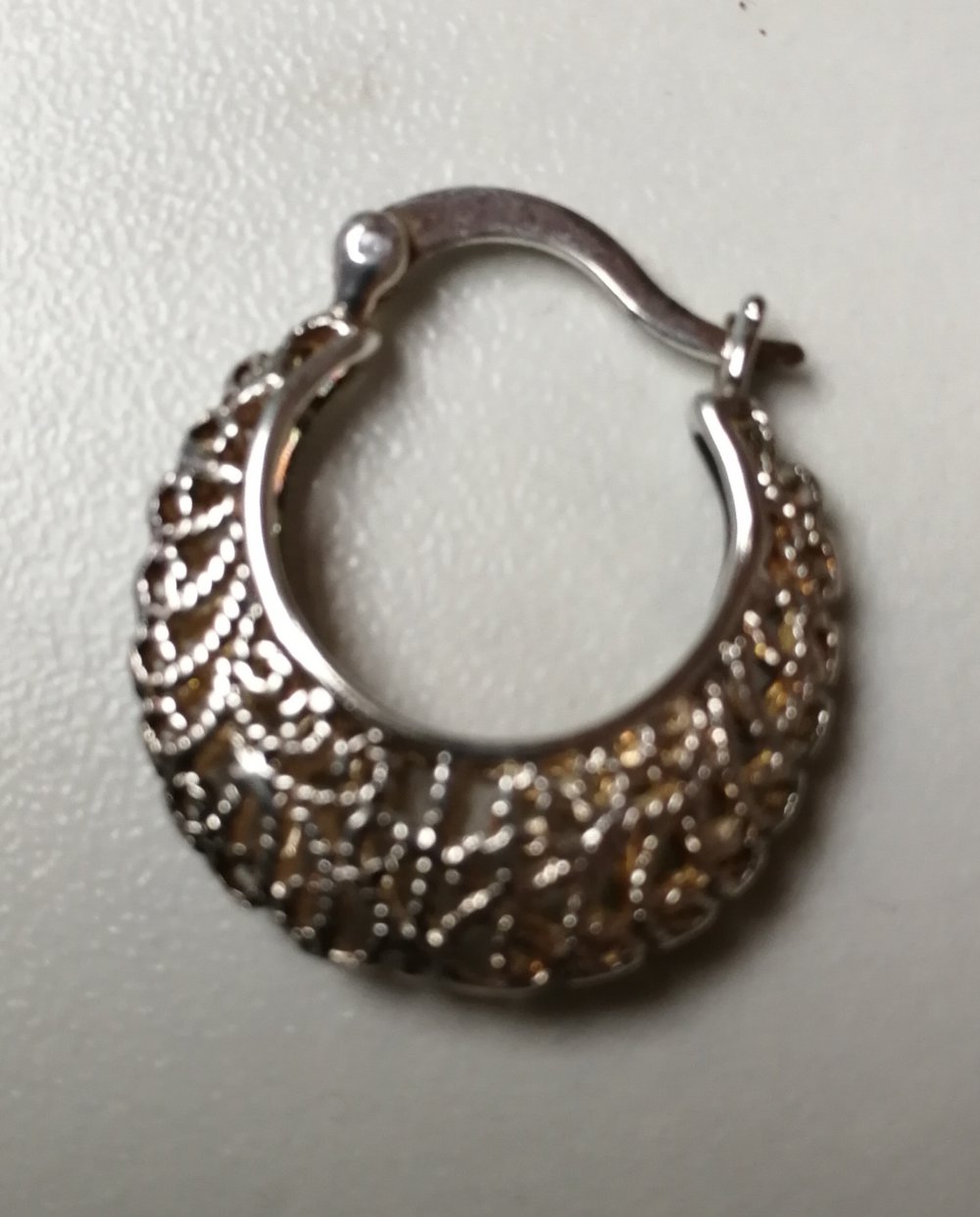 Ohrring Kreole Silberkreole Solo Exotik Ethno Orientalstyle Hippie Boho Floral!