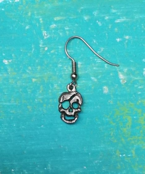 Ohrring Soloohrring Totenkopfohrring Pirat Skull True Vintage 80er Kult! Unisex