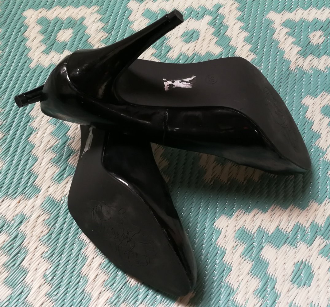 Stilettos High Heels Lackleder Pumps Street Super Shoes!