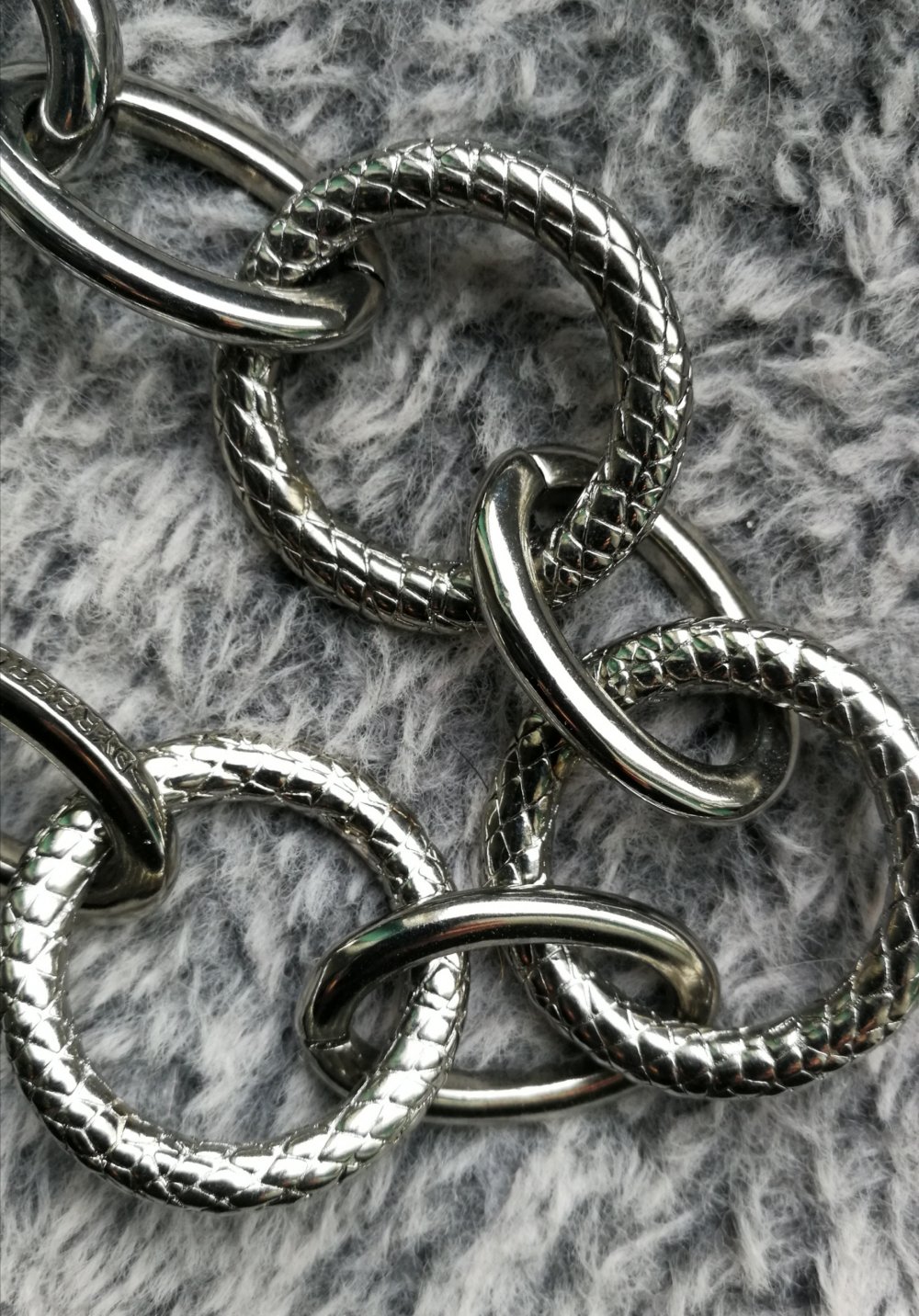 Dyrberg/Kern Tanganvika Shiny Silver Kettenarmband! Neu! Mit Zertifikat! Designerschmuck