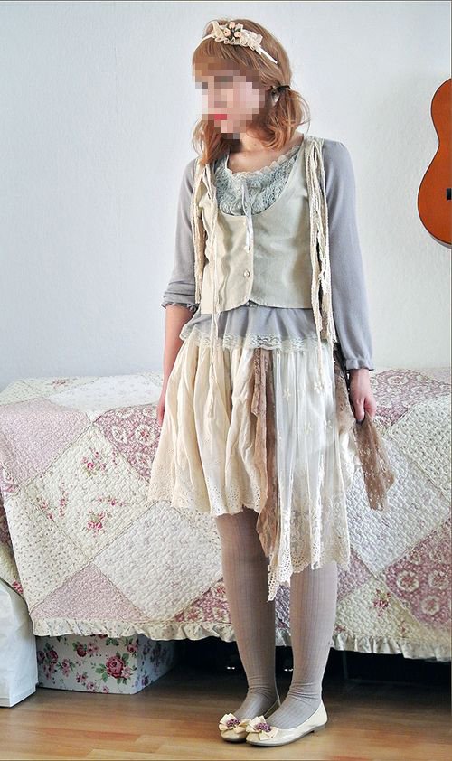 Harajuku Loita Mori Girl Spitze Rüschen Rock aus Japan