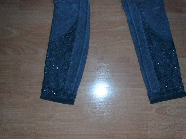 Hose von Tredy, grau mit Applikation, Gr. 46