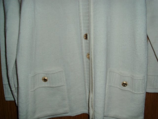 Cardigan von C&A, wollweiß, Gr. 42 ( M )