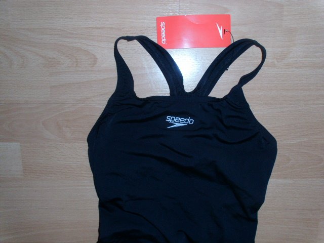 Badeanzug ( Legsuit) von Speedo, schwarz, Gr. 40 mit Etikett