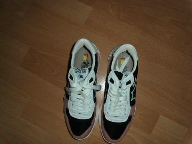 Sneakers von Atlantic Stars, rosa-schwarz, Gr. 38 NEU