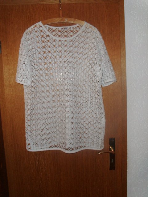 Netzshirt von I love Shirts, weiß, Gr. 44/46