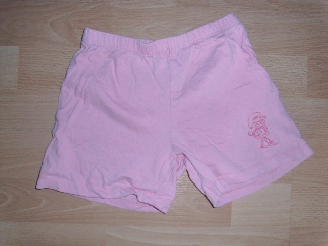 Kurze Hose, rosa mit Schlumpfine, Gr. 110/116