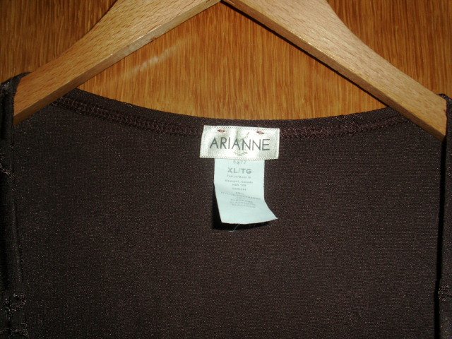 Top von Arianne, dunkelbraun, Gr. 42