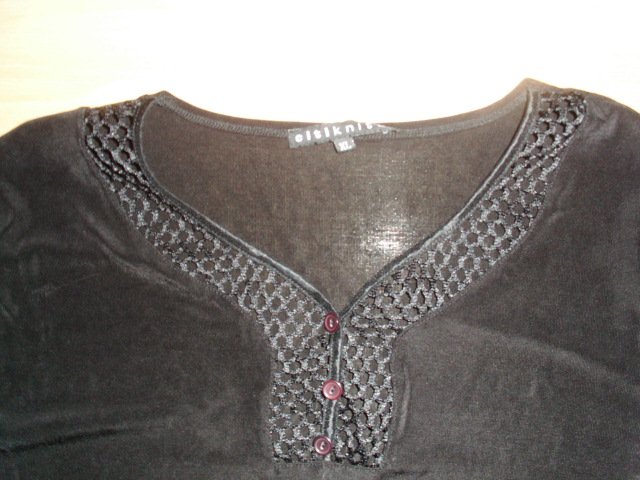 Strechshirt von Citiknits, schwarz, Gr. 48 (XL)