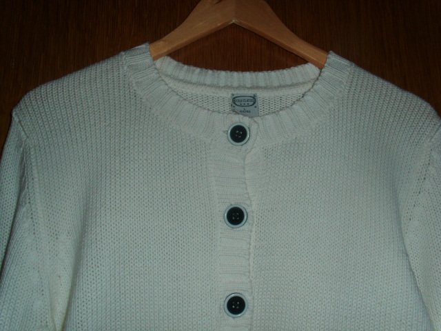 Strickjacke von Cecilia Classics, weiß, Gr. 44/46