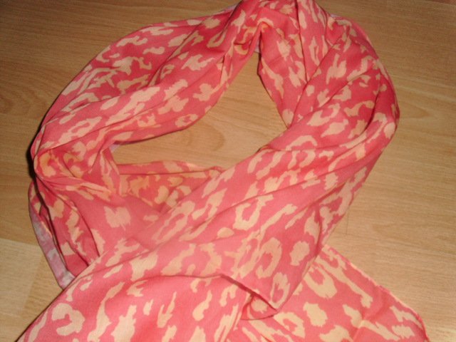 Schal von J. Jayz, rosa Animalprint