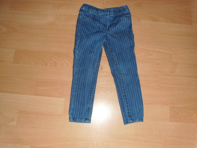 Jeans von Pocopiano, blau mit Streifen, Gr. 92