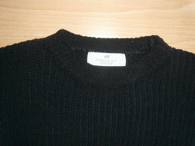 Strickpullover von H&M schwarz, Gr. 122/128